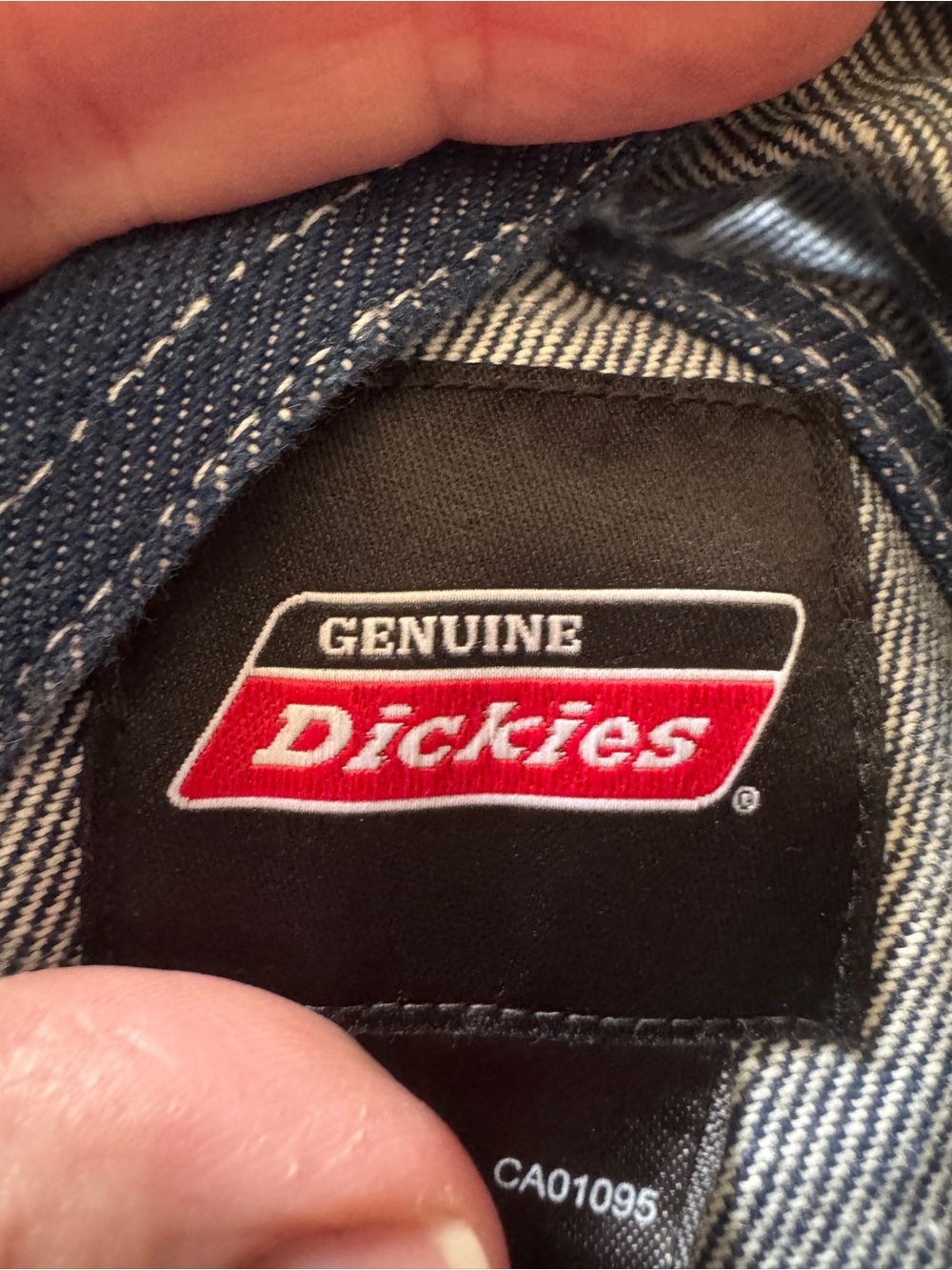 Genuine Dickies Ultra Tough Blue Denim Bib Overalls Men's Medium - Picture 12 of 13